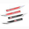 Leaf board sticker blade metal wing board side label decorative strip sports Sports modified body sticker