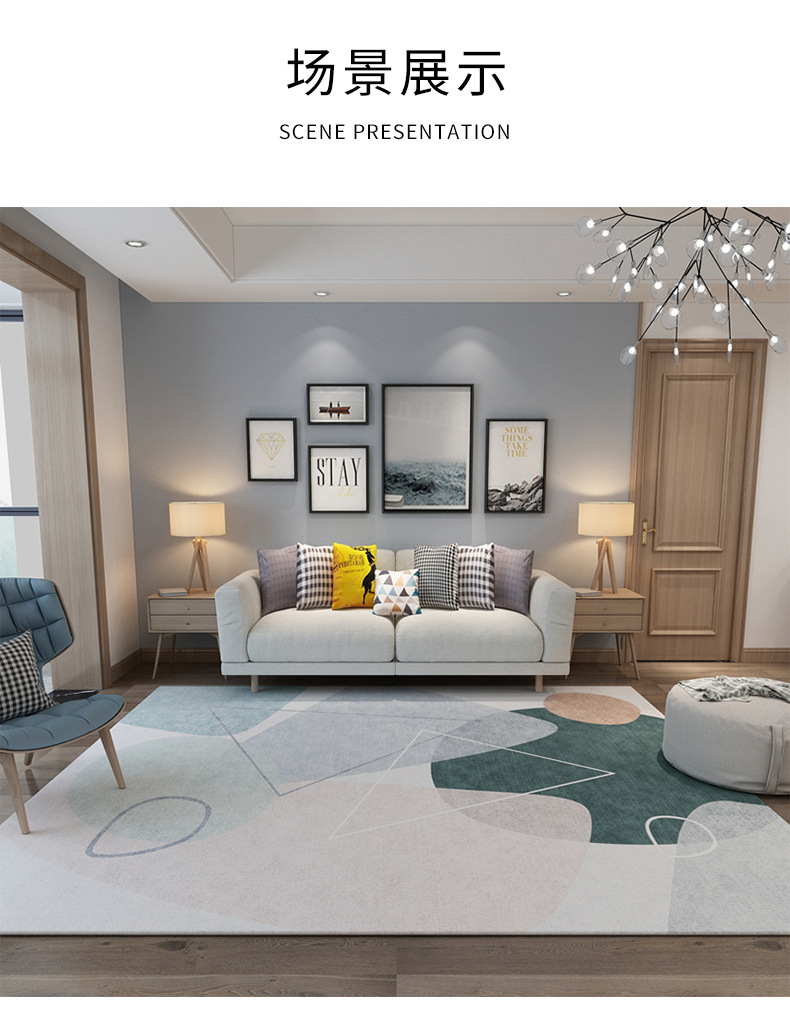 客厅地毯,抽象地毯,清新地毯,卧室地毯,家用地毯,茶几地垫