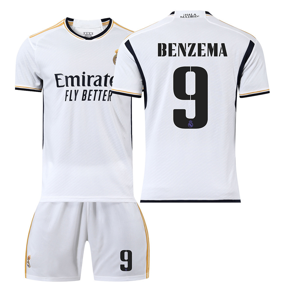 Uniforme de fútbol del Real Madrid 2425 para hombre, camiseta de fútbol número 7 Vinicius, número 5 Bellingham, número 10 Mbappé