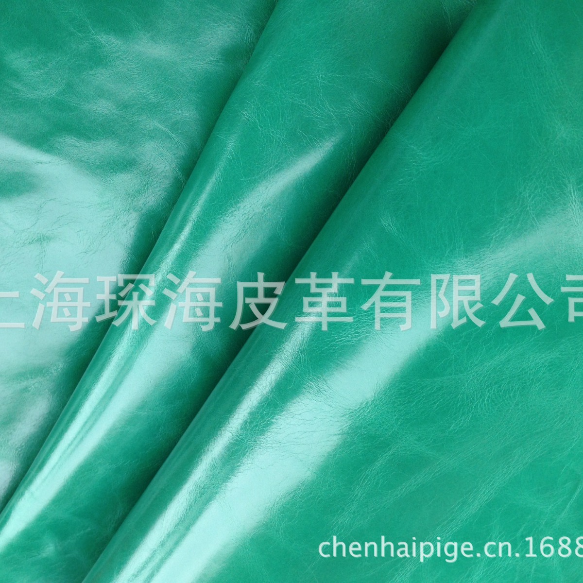 油蜡皮 牛皮 油蜡皮 头层牛皮 绿色 浅绿色