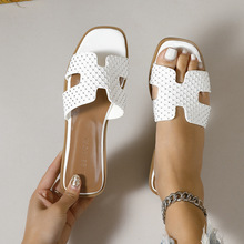 跨境外贸欧洲站新款潮流鞋女外穿H拖鞋平底夏季韩系个性时尚凉鞋