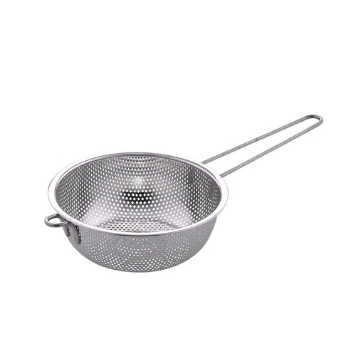 Home Thickened Stainless Steel Drain Basket Double-Ear Fruit and Vegetable Washing Basin Set Filter Basin Kitchen Dense Hole Manufacturer Wholesale