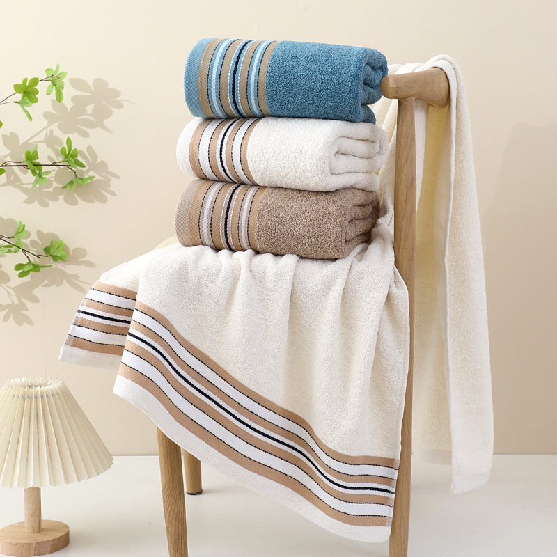 Bath towel cotton wholesale 70*140 thickened large bath towel soft adult household hotel beauty salon bath towel wholesale