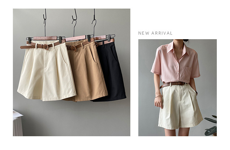 Khaki Work Shorts Image 3