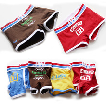 女士棉质内裤印花外贸大码宽边中腰字母平角中性帅女生内裤三角裤