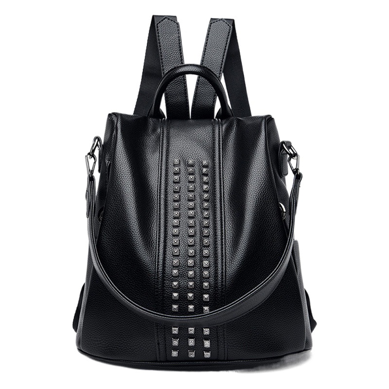 Contraste Color Mochila de mujer transfronteriza nueva mochila antirrobo de mujer moda mochila de viaje de hombro de mujer entrega de una sola pieza