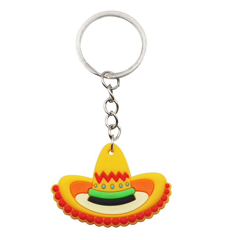 Cute Cactus Animal Metal Keychain display picture 6