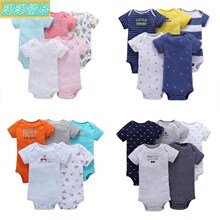 summer newborn clothes baby cotton fashion romper 5pcs