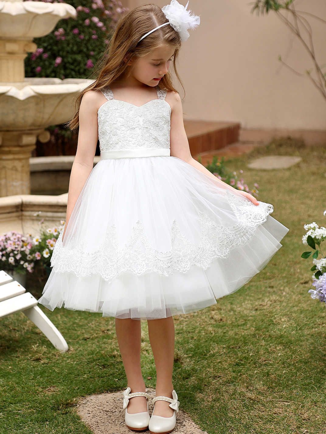 Desfile infantil europeo y americano pequeño anfitrión de chicas corto rendimiento de princesa de la princesa, vestido de noche de chicas