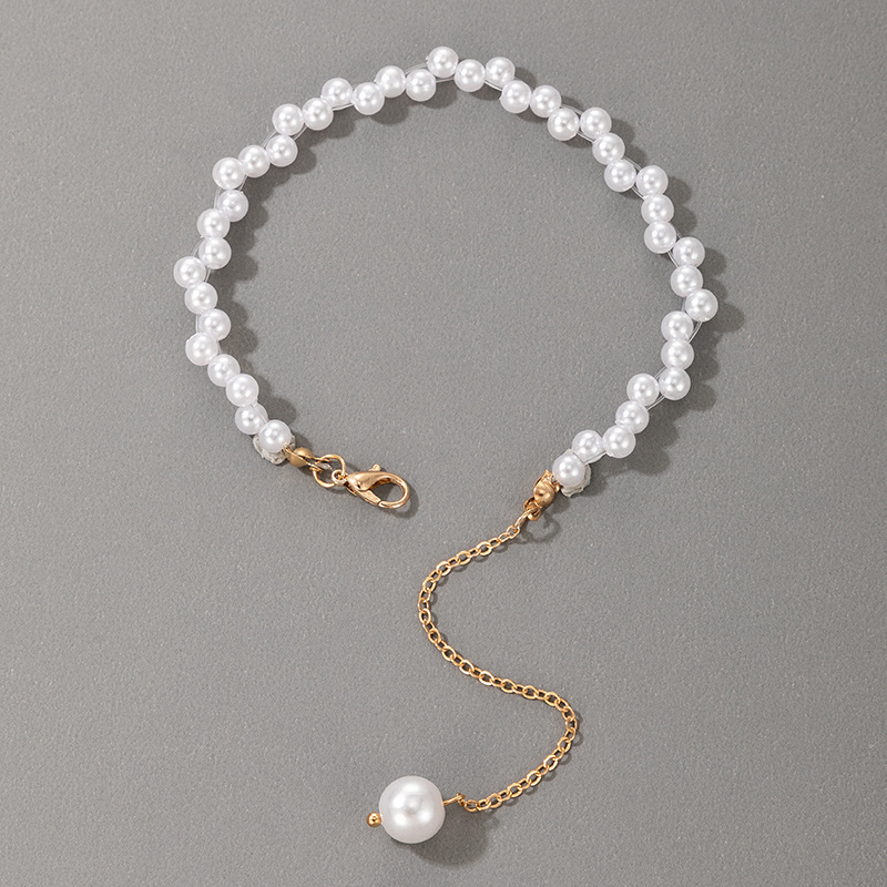 Fashion Simple Single Layer Pearl Bracelet display picture 3