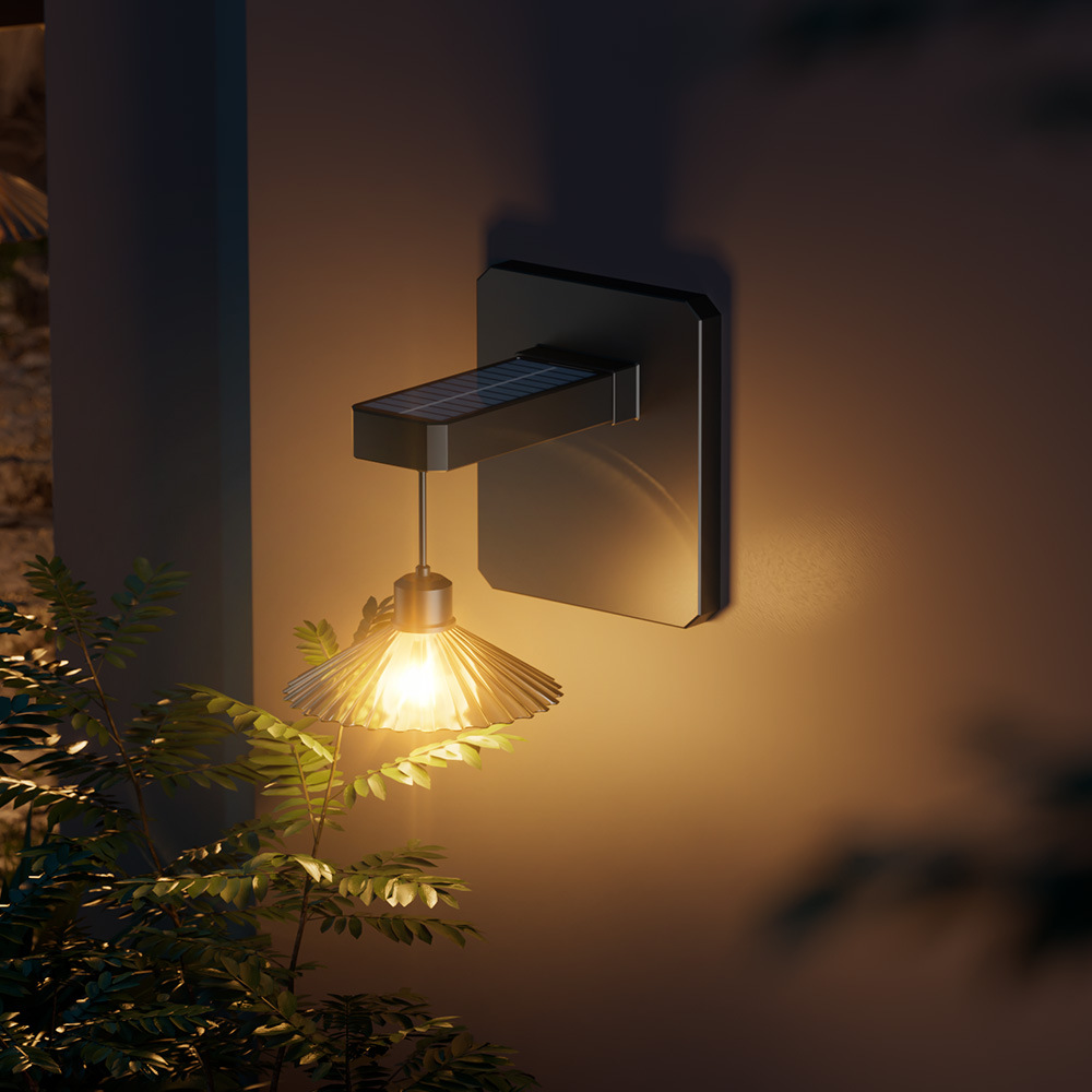 Cross-Border Solar Wall Lamp Garden Lamp Led Atmosphere Lamp Solar Outdoor Exterior Wall Aisle Corridor Balcony Night Light