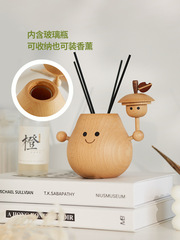 VHM7VHM7批發【抱抱梨原木擺件】系家居香薰小裝飾品客廳桌面花瓶