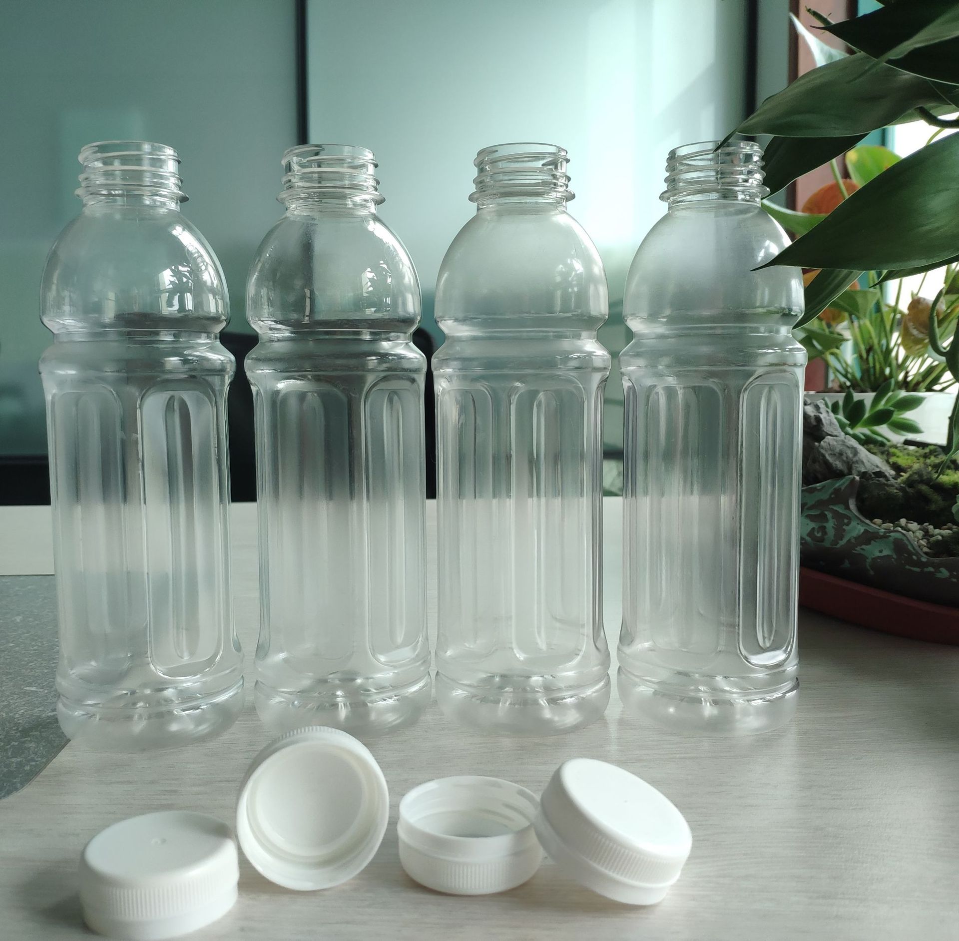 PET瓶 塑料饮料瓶 耐高温 热灌装瓶 酱料瓶 38口 600ml 0.6L 圆瓶