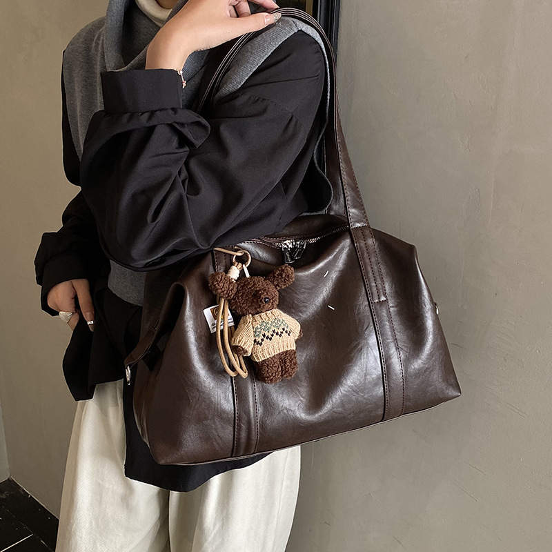 2025 New Trendy Cool Travel Handbag for Women, Korean Style Casual Tote Bag, Large Capacity Luggage Bag, Crossbody Bag