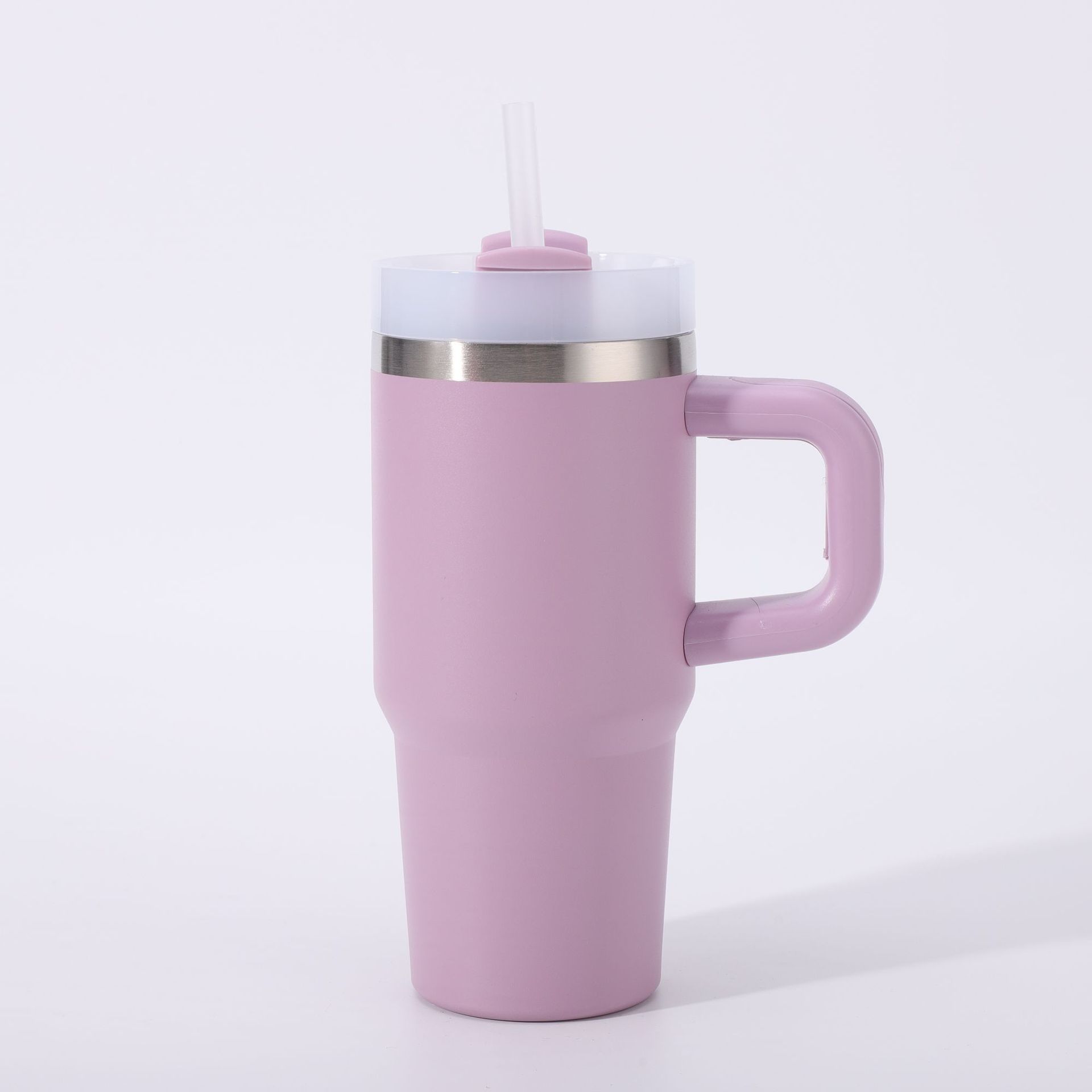 Stainless Steel Large Capacity Water Bottle With Straw For Ice_voghion.com
