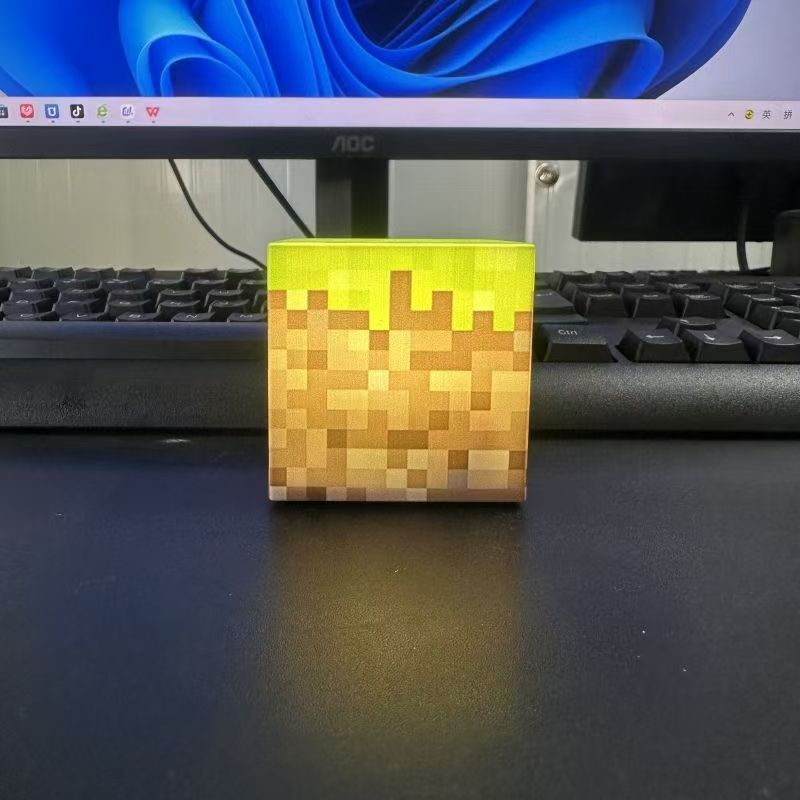Minecraft ブロックナイトライト充電ゲームデスクトップ装飾品装飾雰囲気ライト子供のおもちゃの誕生日ギフト|undefined