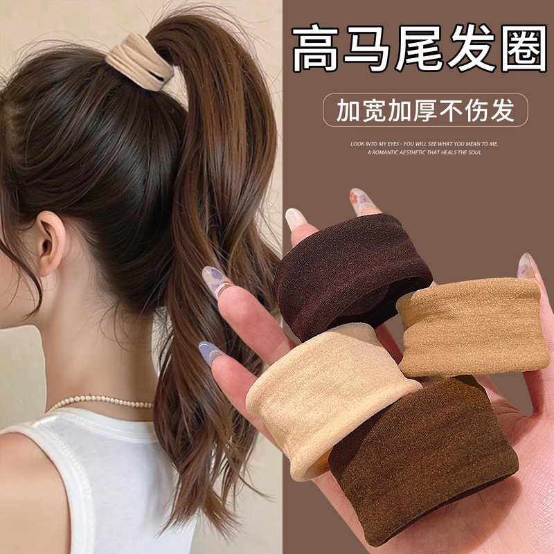 面膜发圈女头绳2025新款高端高马尾发绳皮筋高弹力耐用扎头发头饰|undefined