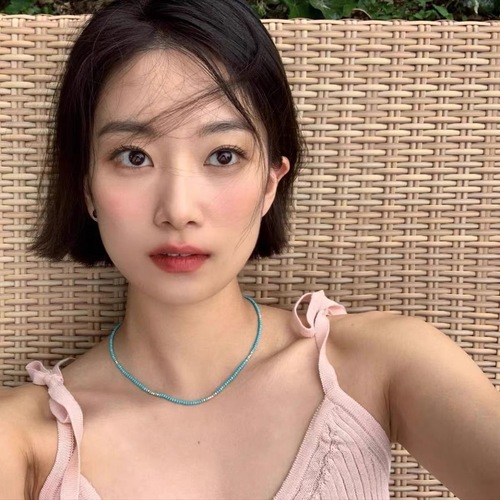 Fever's Korean blogger-inspired Ins-style beaded thin necklace for women, minimalist niche design sense stackable clavicle chain