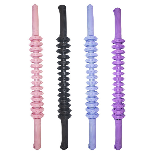 Flexible mace spike ball roller to relax muscle exercise yoga fitness female home full body meridian massage stick