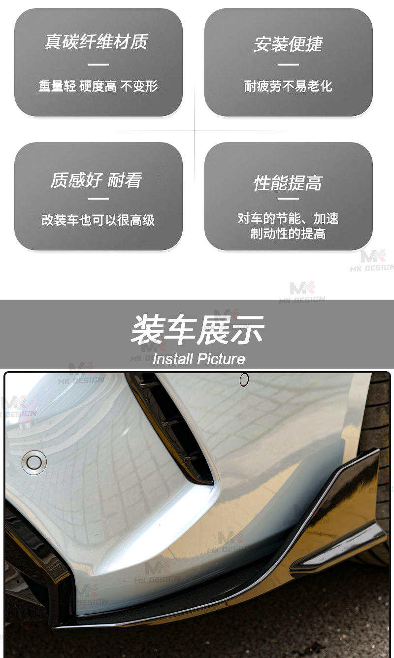 Suitable for Bmw 4 Series G22 Two-Door Abs Glossy Black Front Shovel Side Skirt Rear Lip Surround Front Lip Rear Wing