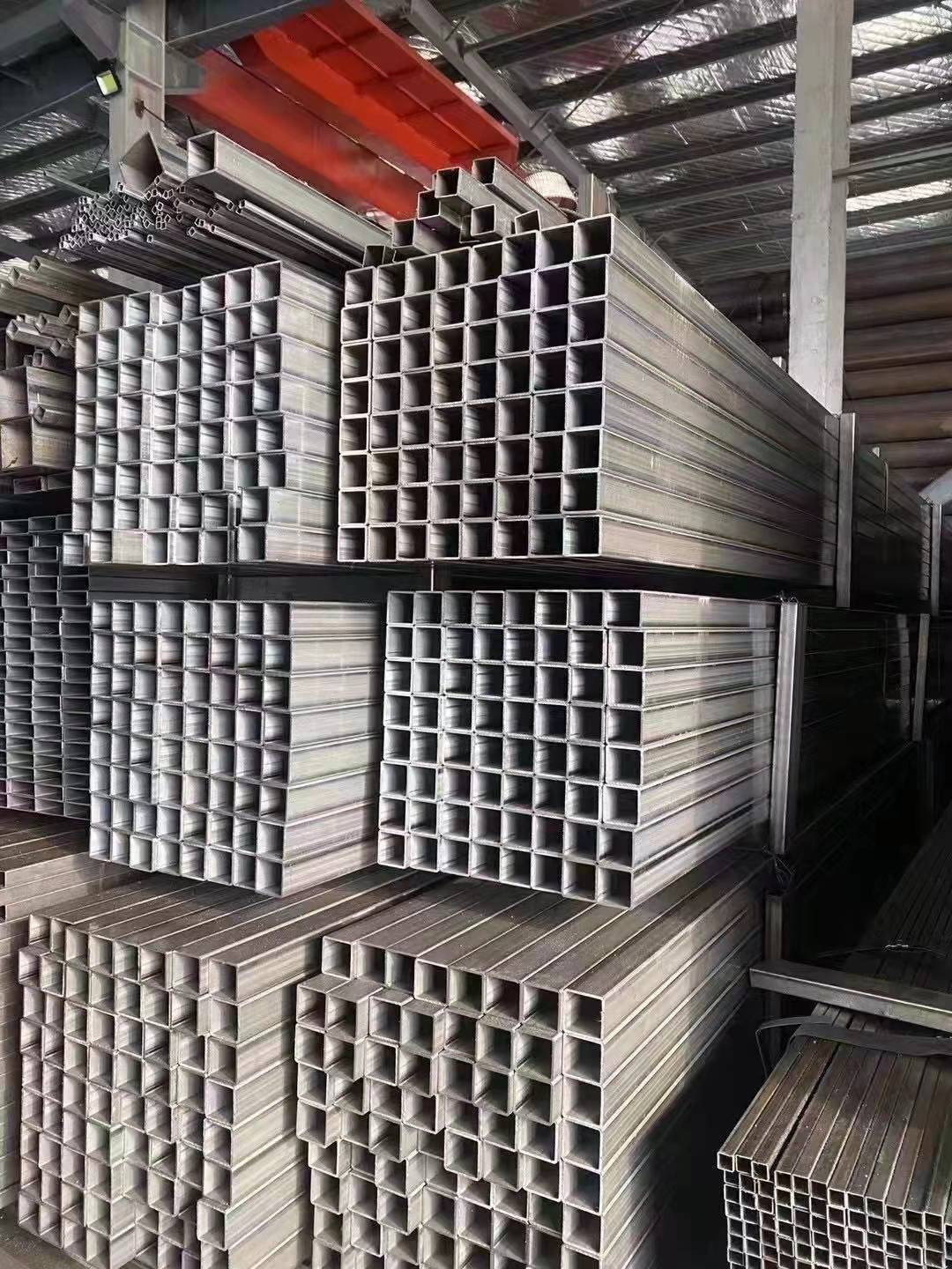 西安方形钢管，矩形管幕墙装饰镀锌方管 钢结构黑方管薄壁扁通