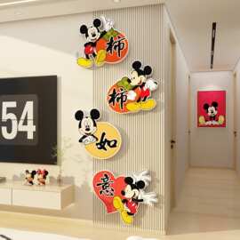 电视机背景装饰客厅大白墙面贴纸画挂件2025新款上方自粘餐桌改造
