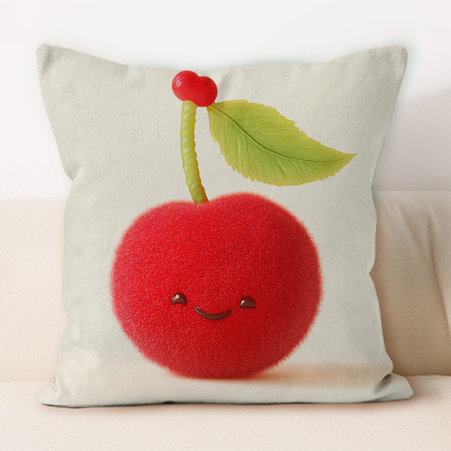 almohada de frutas de peluche almohada de oficina almohada de almuerzo almohada de protección de cintura moderna y simple almohada de almohada de oficina