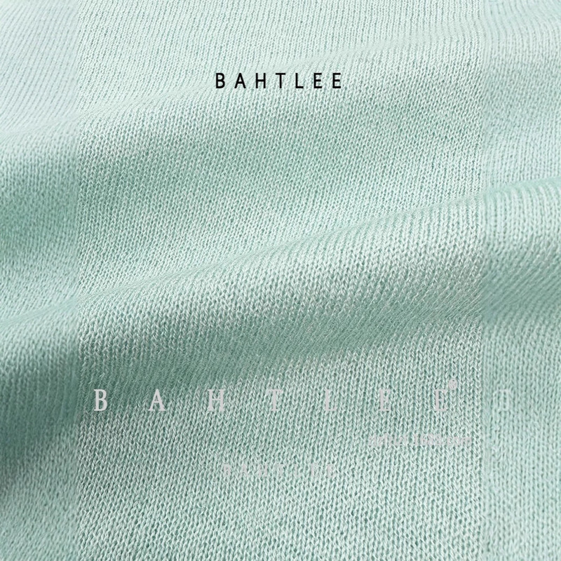 Healing Color Spring and Summer Australian Wool Merino Wool Round Neck Knitted Short Row Style Thin Knitted Knitwear Short Sleeves