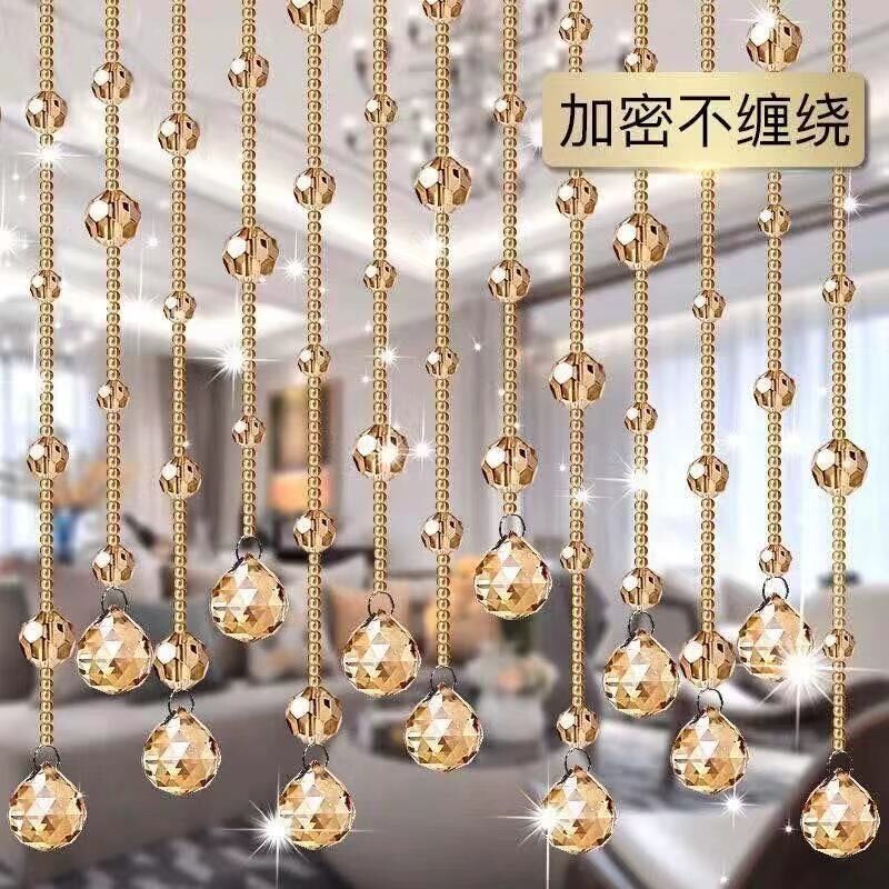 Crystal bead curtain, door curtain, partition, living room, entrance hall, hallway decoration, screen, bathroom, bedroom, feng shui curtain, no drilling required Crystal bead curtain, door curtain, partition, living room, entrance hall, hallway decoration, screen, bathroom, bedroom, feng shui curtain, no drilling required