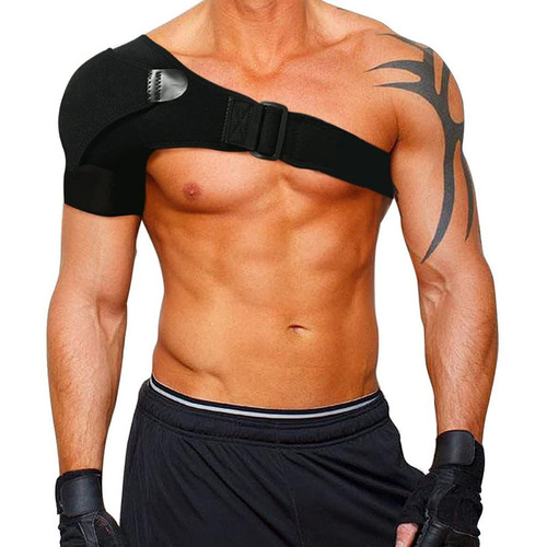 Amazon men's and women's fitness shoulder straps breathable and pressurized adjustable shoulder anti-strain protective gear sports single shoulder protective gear