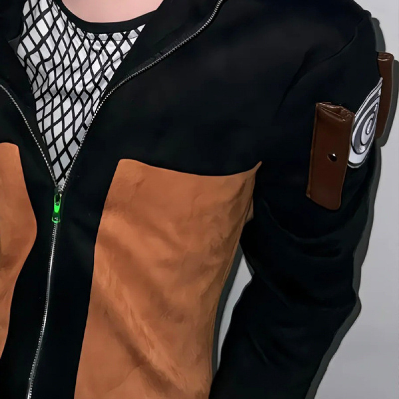 漩涡鸣人cos火之意志常服面料C服|undefined