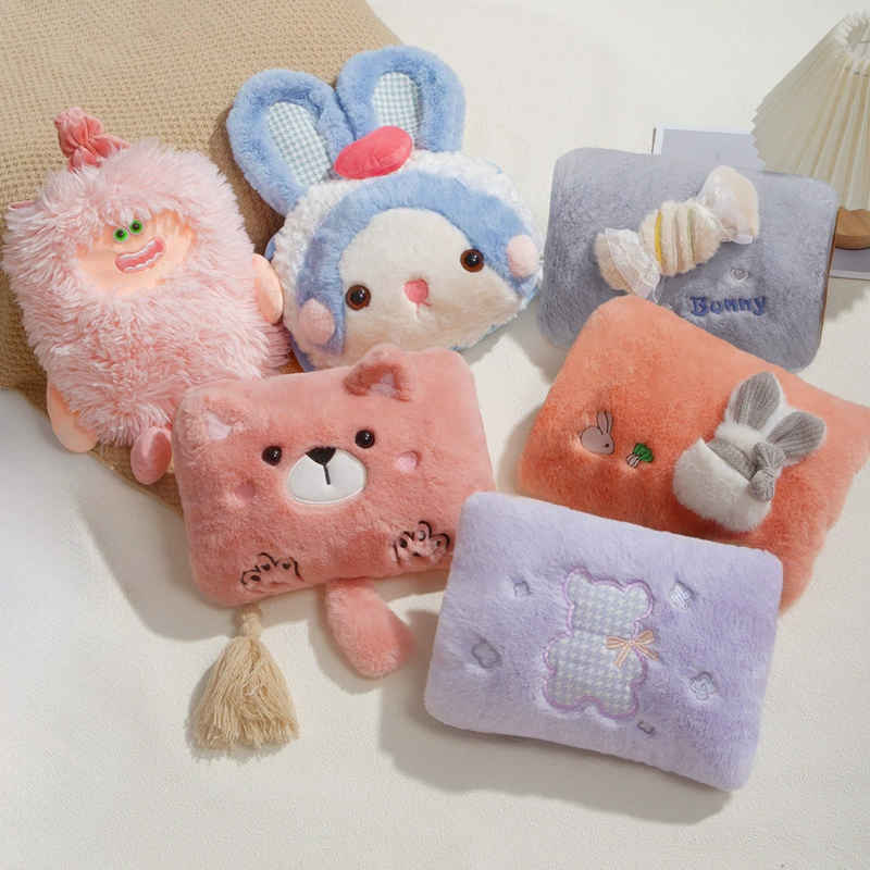 Cartoon water container, plush explosion-proof hand warmer, new collection