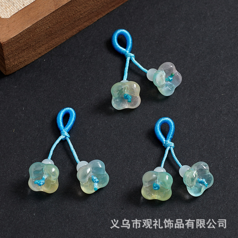 琉璃葫芦莲蓬樱花手串吊坠提溜串珠手链手工diy手绳编织饰品配件|undefined