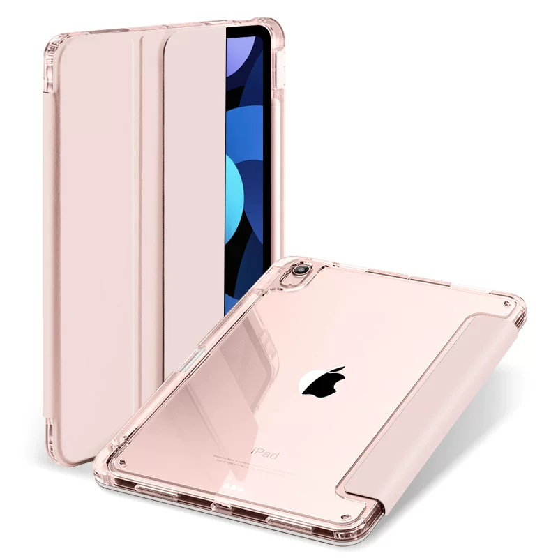 Применимо к защитному чехлу iPad 10 поколения защитный чехол из прозрачного акрилового вращающийся кожаный чехол с бронзированным покрытием