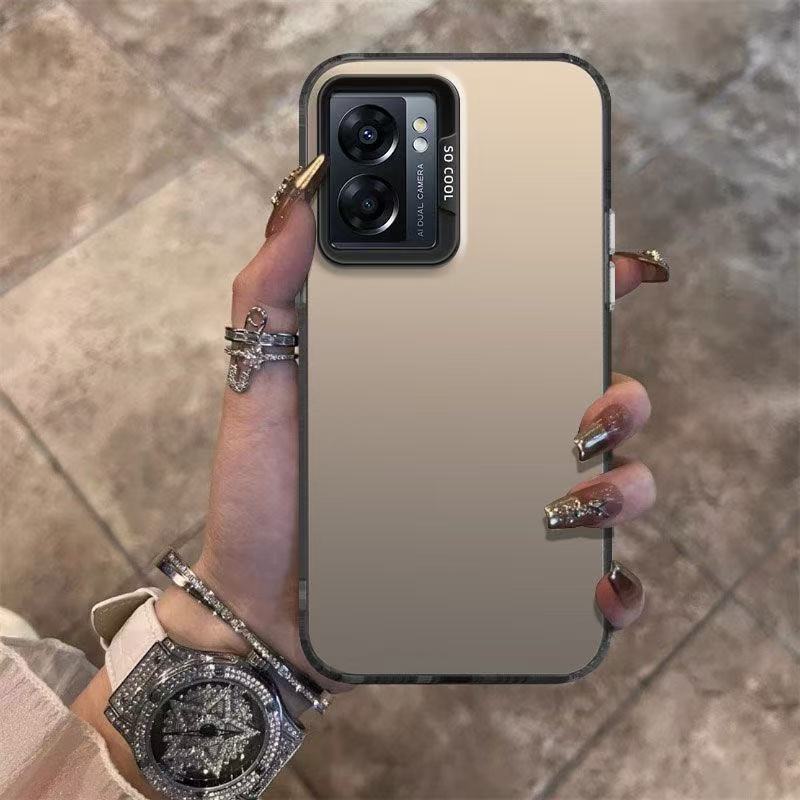 La nueva carcasa plateada de color se aplica a la carcasa del teléfono OPPOREALME10PRO X6PRO mate 12PRO/10PROPLUS