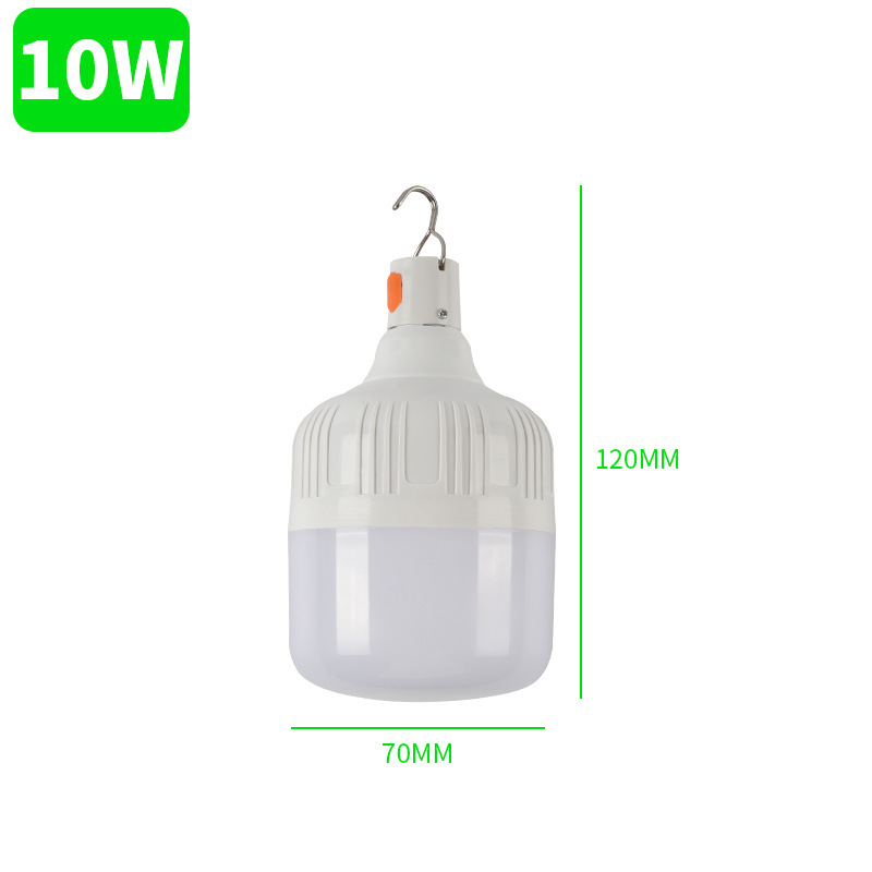 LED recargable Luz de bulbo puesto de mercado de noche de iluminación del hogar apagón luz de emergencia acampar al aire libre bombilla de iluminación