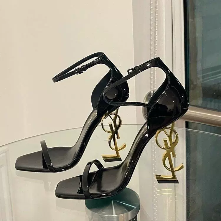 Женские сандалии с пряжкой 2022 летние новые черные элегантные туфли на высоком каблуке с открытым носком на шпильке