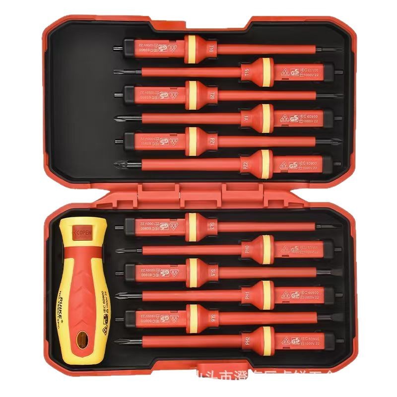 Juego de destornillador aislado de 13 piezas especial transfronterizo