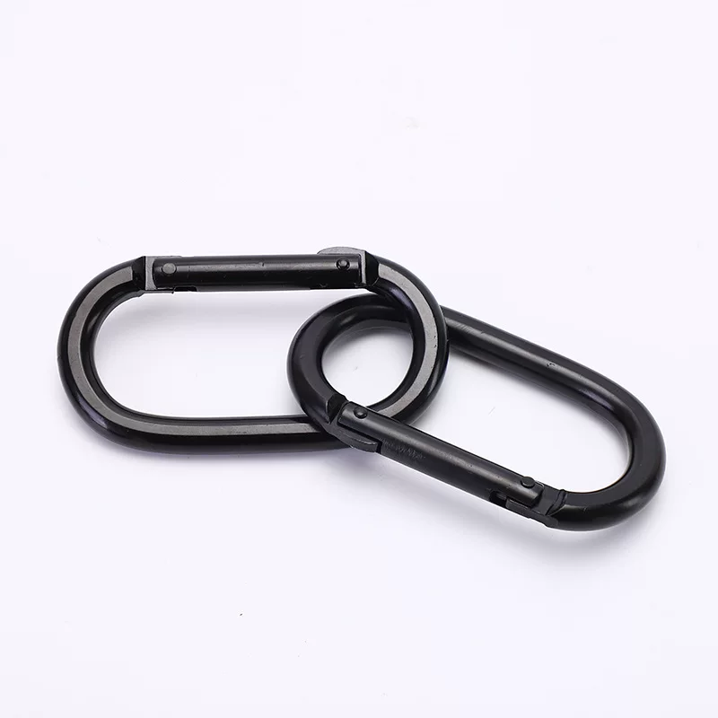 Iron-plated No. 10 runway hook carabiner ring flat pressure safety buckle aluminum alloy U-shaped climbing buckle