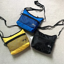 潮牌斜挎包斯图西网眼印花单肩包 斜挎包
