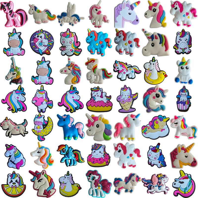 Unicorn series shoe buckle hole shoes diy shoe accessories cartoon cute cross-border hot shoes flower shoes holiday