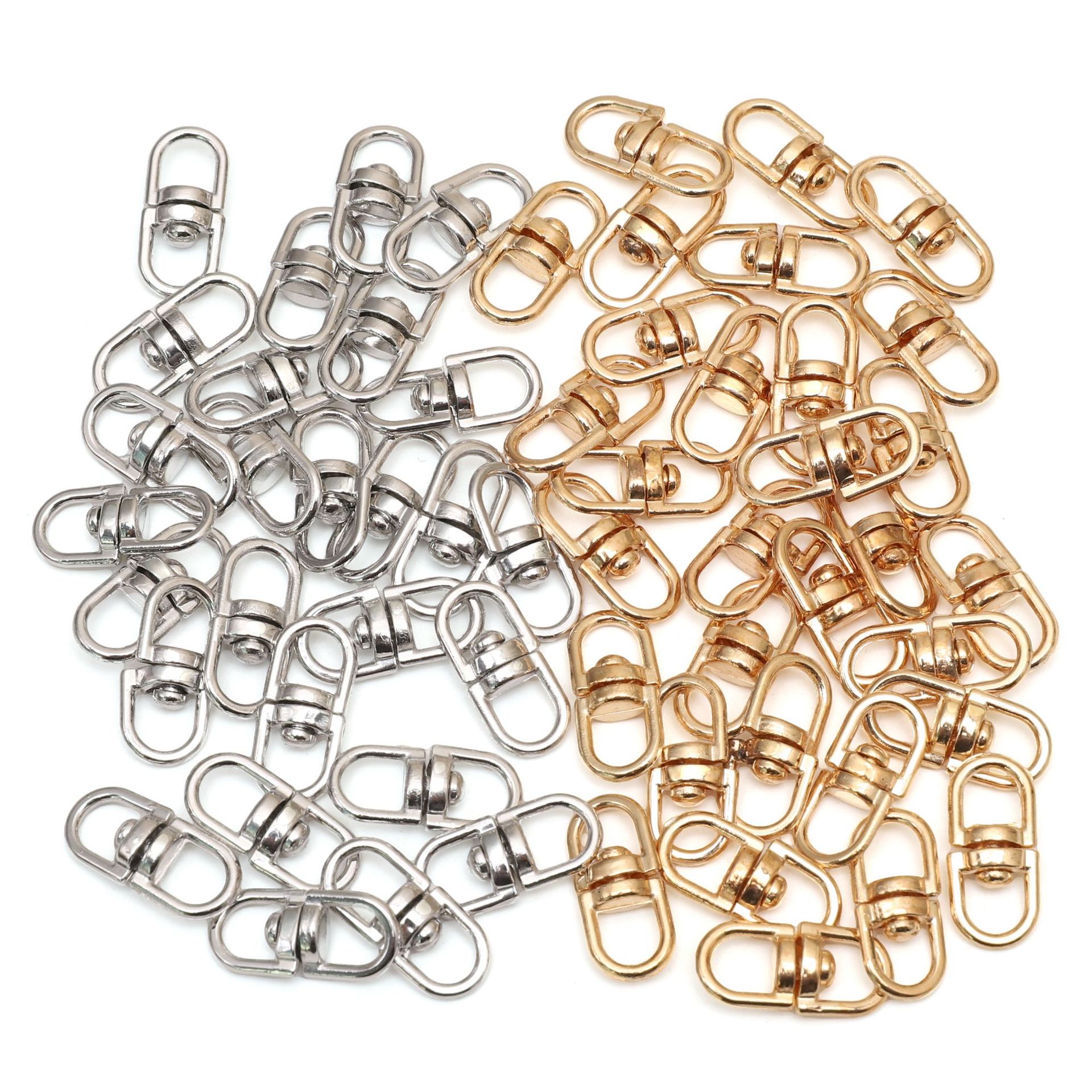 8x19mm合金8字扣可360度旋转钥匙扣圈八字挂扣DIY手工挂件配饰包