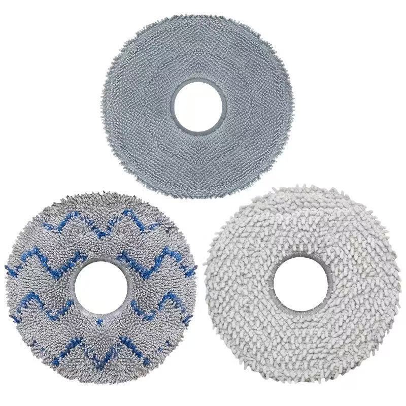 Customized Wholesale Mijia Sweeping Robot Replacement Mop Head Round Fiber Washable Steam Mop Mop Accessories