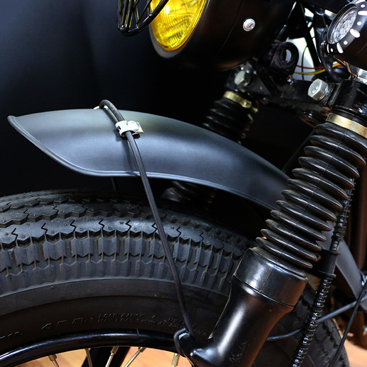 Motorcycle Modified Fender Cg125 Motorcycle Retro Modified Fender Front Mudguard Water Cover to Protect from Dirt and Rain