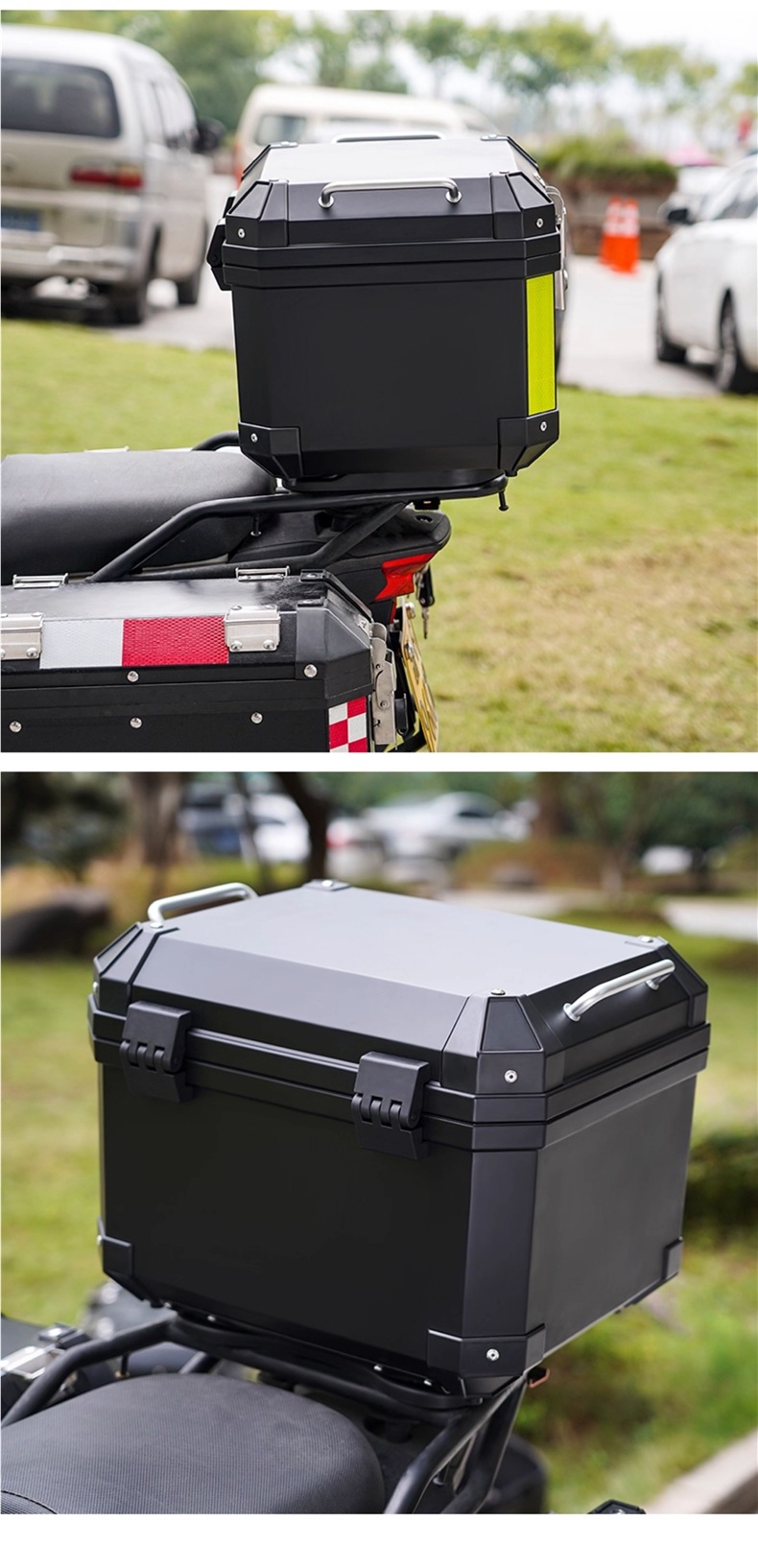 Motorcycle Trunk Large Capacity Trunk Scooter Electric Vehicle Trunk Large Universal Non-Aluminum Alloy Trunk