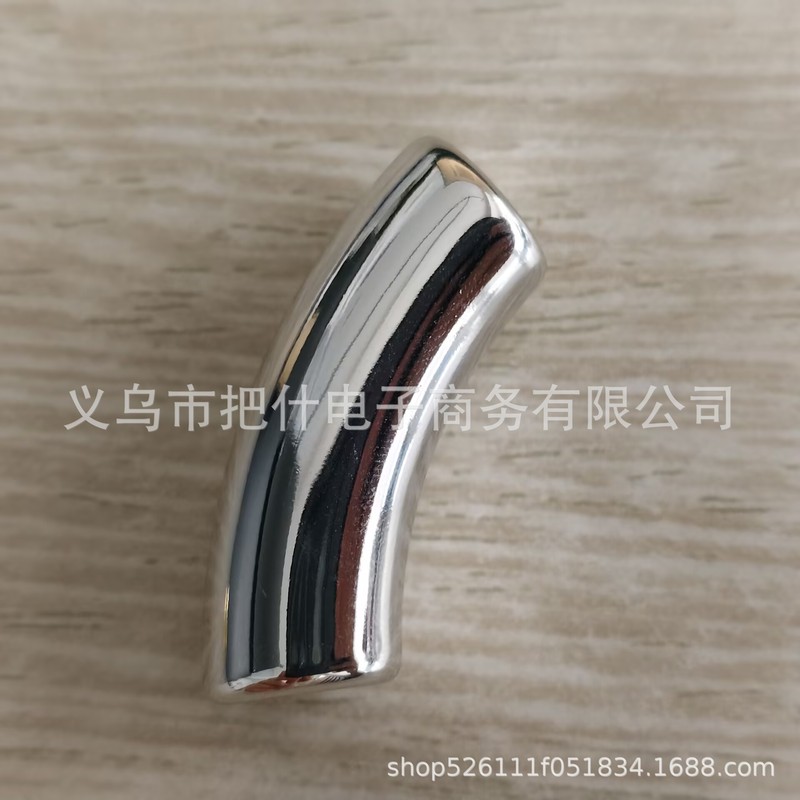 10颗/包11*34mm亚克力喷墨大号弯管珠子DIY串珠手链耳饰品配件|undefined
