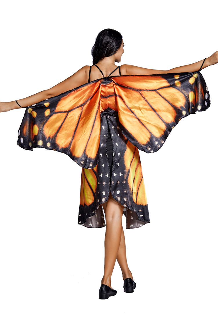 Grohandel Halloween Cosplay Schmetterling Printed Big Wing Sling Kleid Nihaojewelrypicture7