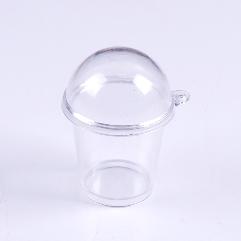 Simulación Mini Copa de mousse Taza de salvado de madera Diy Taza de té de leche hecha a mano Accesorios de recipiente vacío Taza de helado de juego de comida en miniatura