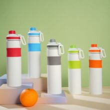 定制跨境美式提手骑行水壶户外便携水壶不锈钢水壶运动户外杯单层