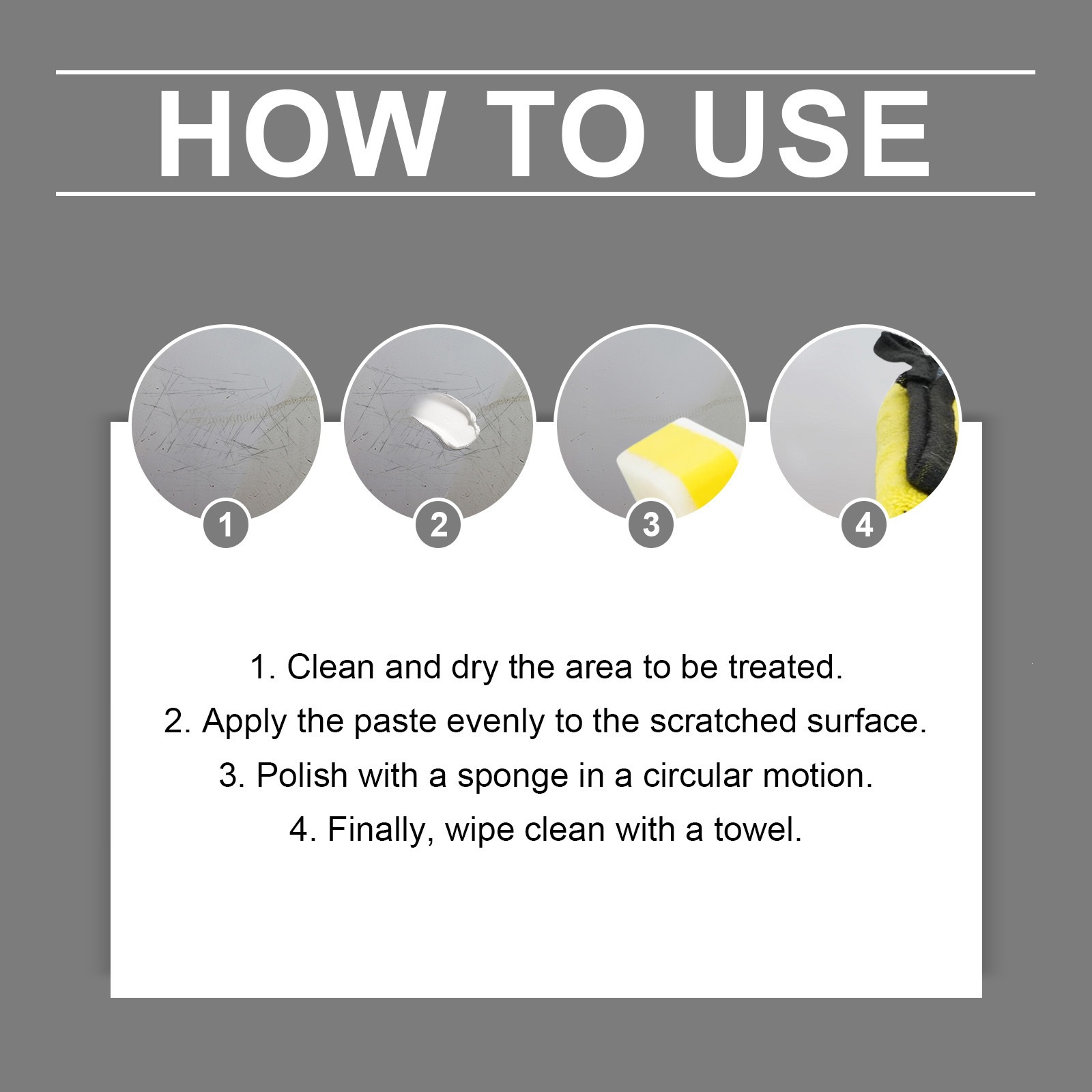 Car scratch repair paste, car paint scratch polishing and maintenance, enhancing gloss and protecting the paint surface, portable paint repair care